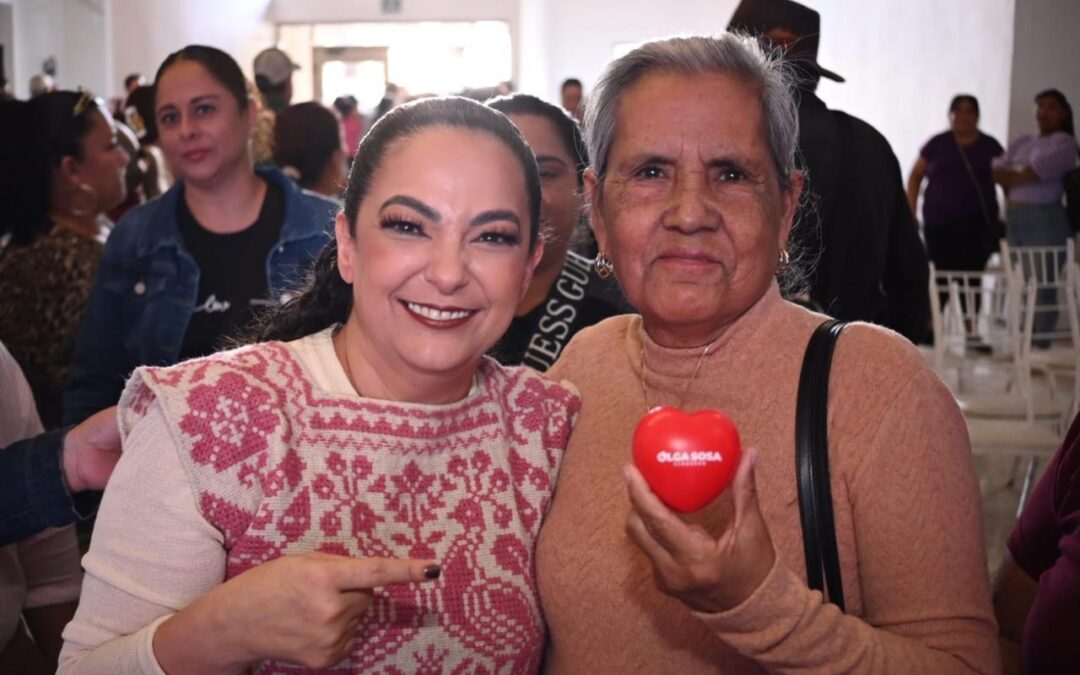 Olga Sosa: Seguimos el ejemplo de la presidenta Sheinbaum, informar y estar con la gente