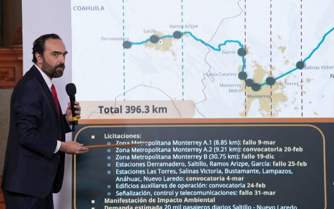 Acelera Sheinbaum Construcción de Trenes del Norte