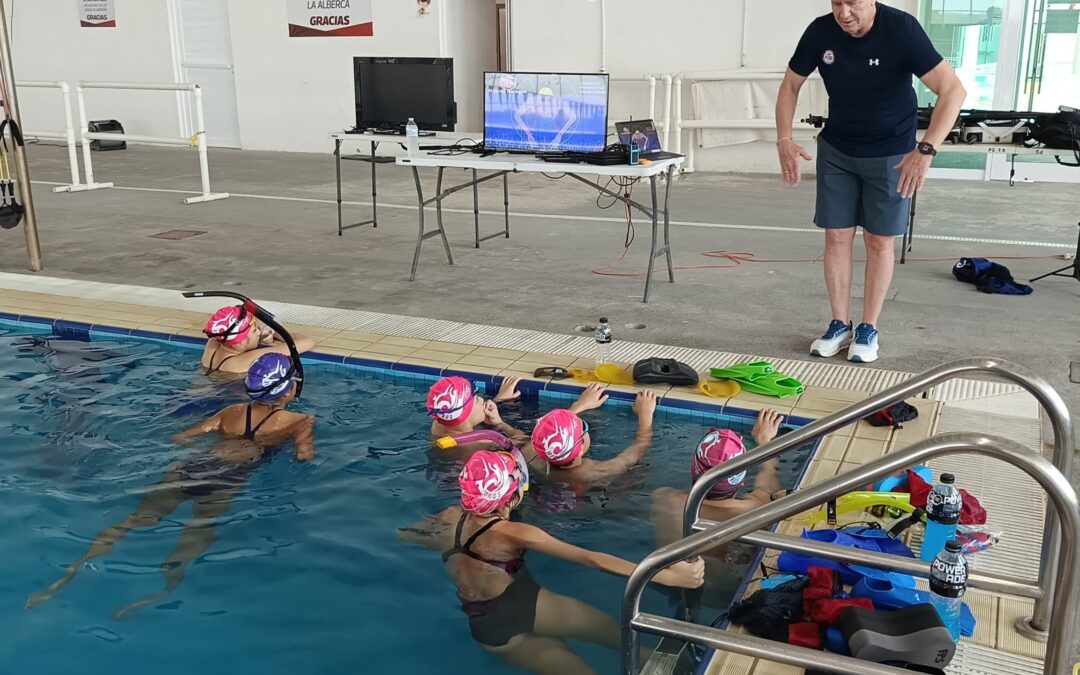 Realizaron clínica de natación con el apoyo del Gobierno de Reynosa