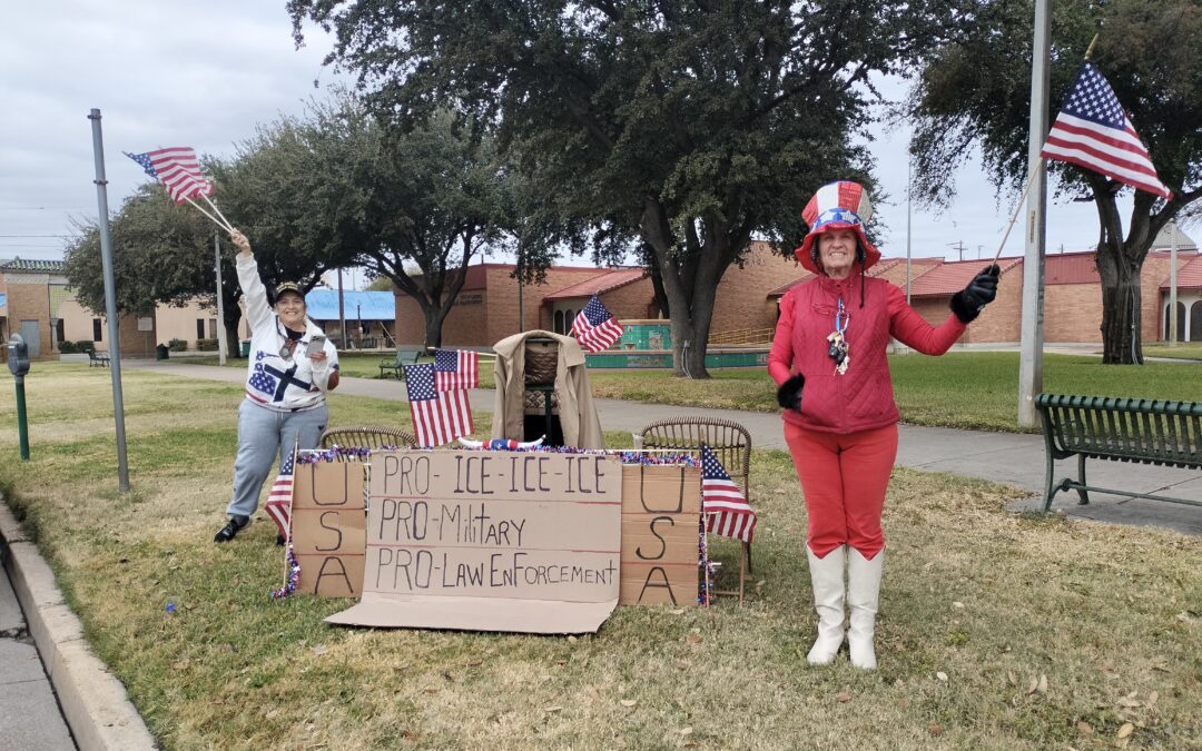 Expresan Laredenses Apoyo al ICE en Manifestación Pacífica