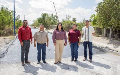 Supervisa Alcaldesa Ernestina Perales Avance de Obra en Libramiento Bicentenario