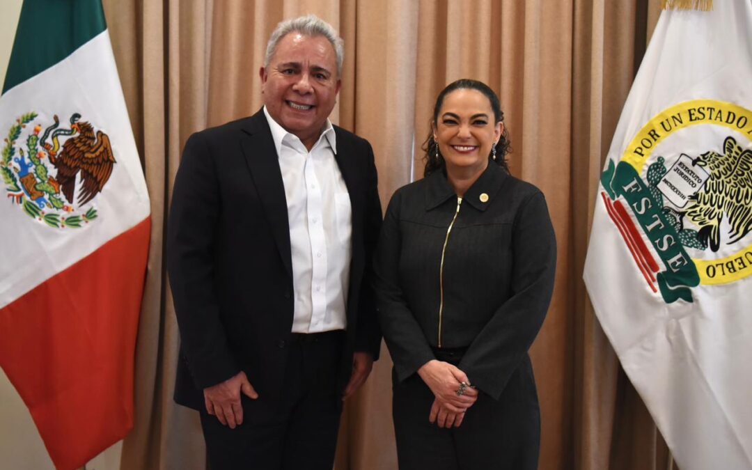 Acuerdan Agenda Laboral Olga Sosa y Líder de la FSTSE