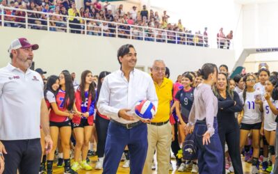 Inauguró Alcalde Carlos Peña Ortiz Torneo Municipal de Voleibol del 277 Aniversario de Reynosa