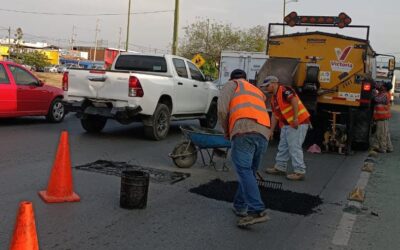Lleva Municipio de Victoria Programa de Bacheo a Toda la Ciudad.