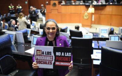 Respaldan Senadores de Morena Freno a Pensiones Doradas