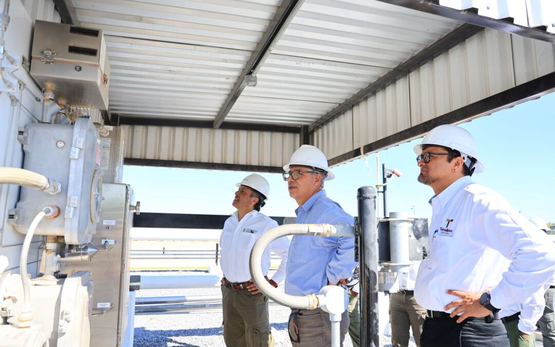 Supervisan Avances de Procesador de Gas Burgos en Reynosa