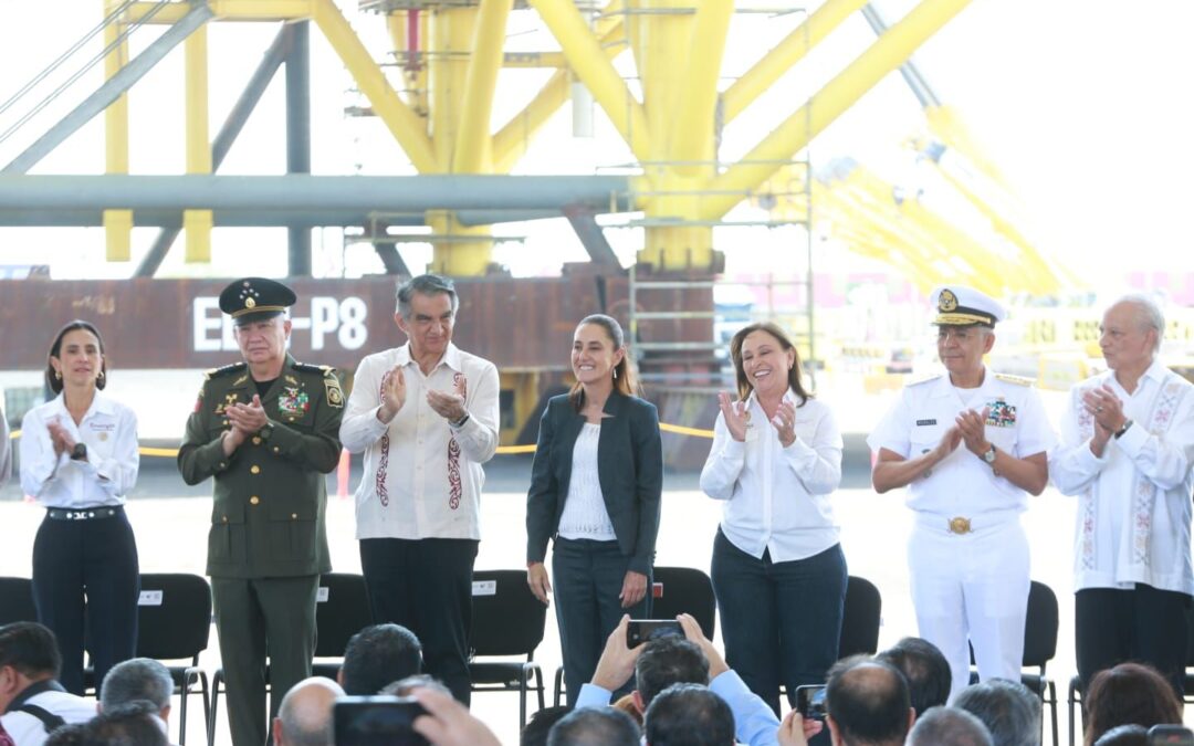Acompaña Américo Villarreal a Claudia Sheinbaum en Conmemoración de Expropiación Petrolera