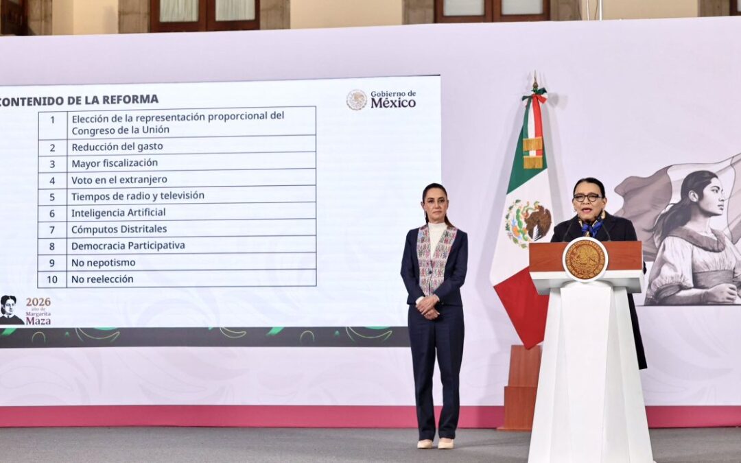 Presenta Sheinbaum Reforma Electoral con Menos Gasto y Cambio Plurinominal