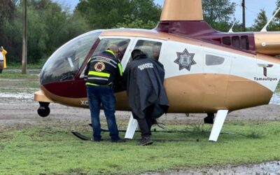 Supervisa Protección Civil Incendio Forestal en Jaumave con Sobrevuelo