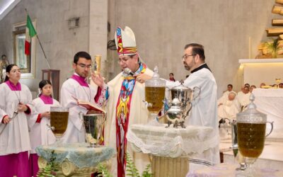 Fortalece Obispo Lerma Martínez Unidad Espiritual en Miércoles Santo