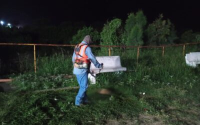 Refuerza Ernestina Perales Acciones de Fumigación y Limpieza en Camargo