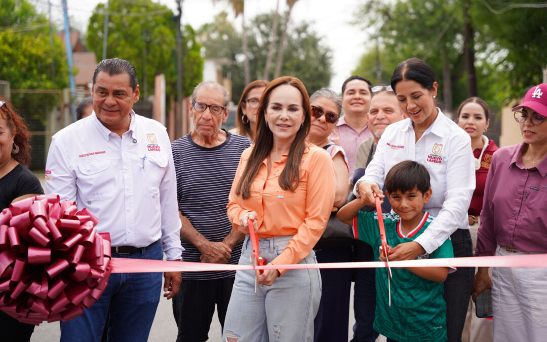 Entrega Carmen Lilia Obras Viales que Benefician a Miles de Neolaredenses