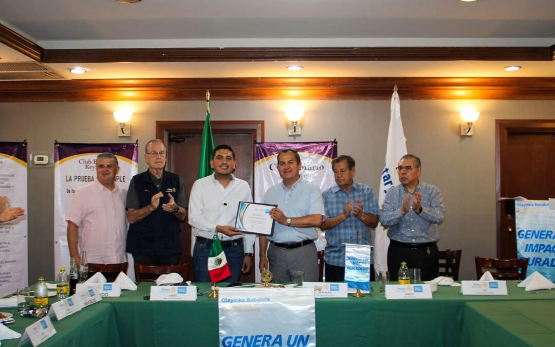 Fortalece Antonio Chávez Herrera Alianza con el Club Rotario Reynosa