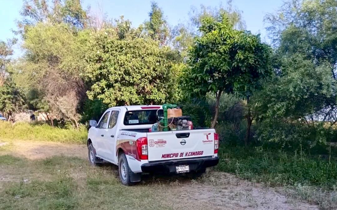 Refuerza Ernestina Perales Programa de Fumigación en Camargo