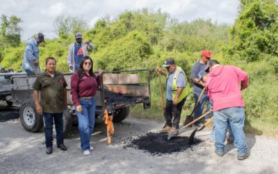 Supervisa Ernestina Perales Bacheo y Refuerza Mantenimiento de Vialidades