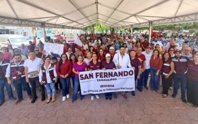 Reúne Moren a Miles de Simpatizantes en Asambleas por la Soberanía Nacional en Tamaulipas