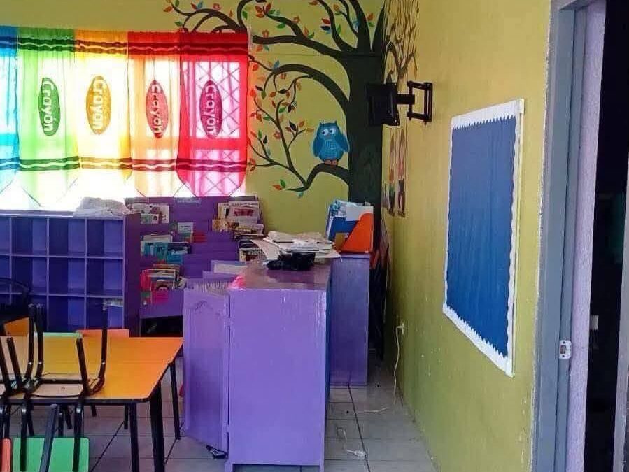 Atracan Jardín de Niños Lucio Blanco