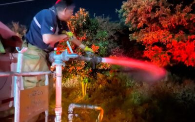 Combaten Incendios de Zacatales