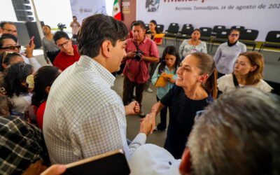 Recibió Carlos Peña Ortiz a la Presidenta Claudia Sheinbaum Pardo