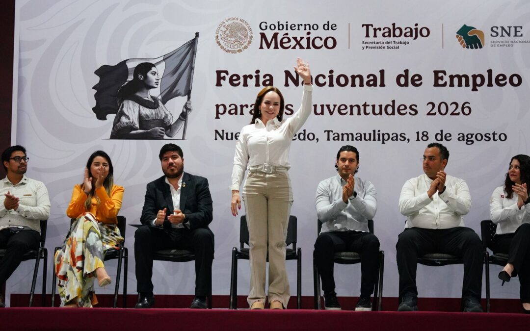 Acerca Carmen Lilia Canturosa y Gobierno de Tamaulipas Empleo a Jovenes de Nuevo Laredo