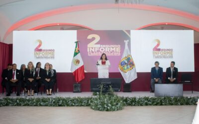 Rinde Ernestina Perales Segundo Informe; Américo Villarreal Respalda Gestión de Camargo