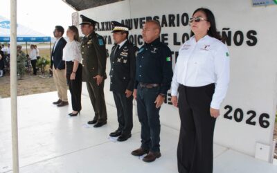 Participa Ernestina Perales en Ceremonia por Niños Héroes en Mier