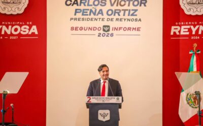 Rindió Alcalde Carlos Peña Ortiz su Segundo Informe de Gobierno ante el Gobernador Américo Villarreal Anaya