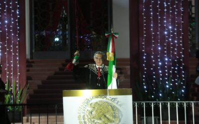Encabeza Américo tradicional Grito de Independencia desde la capital tamaulipeca