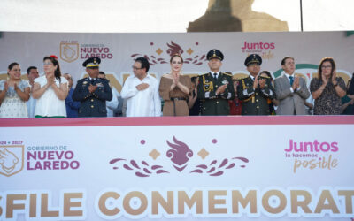 Encabeza Carmen Lilia Canturosas Desfile Cívico por Día de la Independencia
