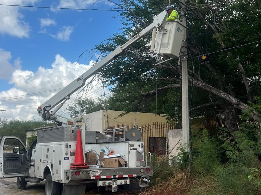 Atendió Gobierno de Reynosa Alumbrado Público en Colonia Obrera