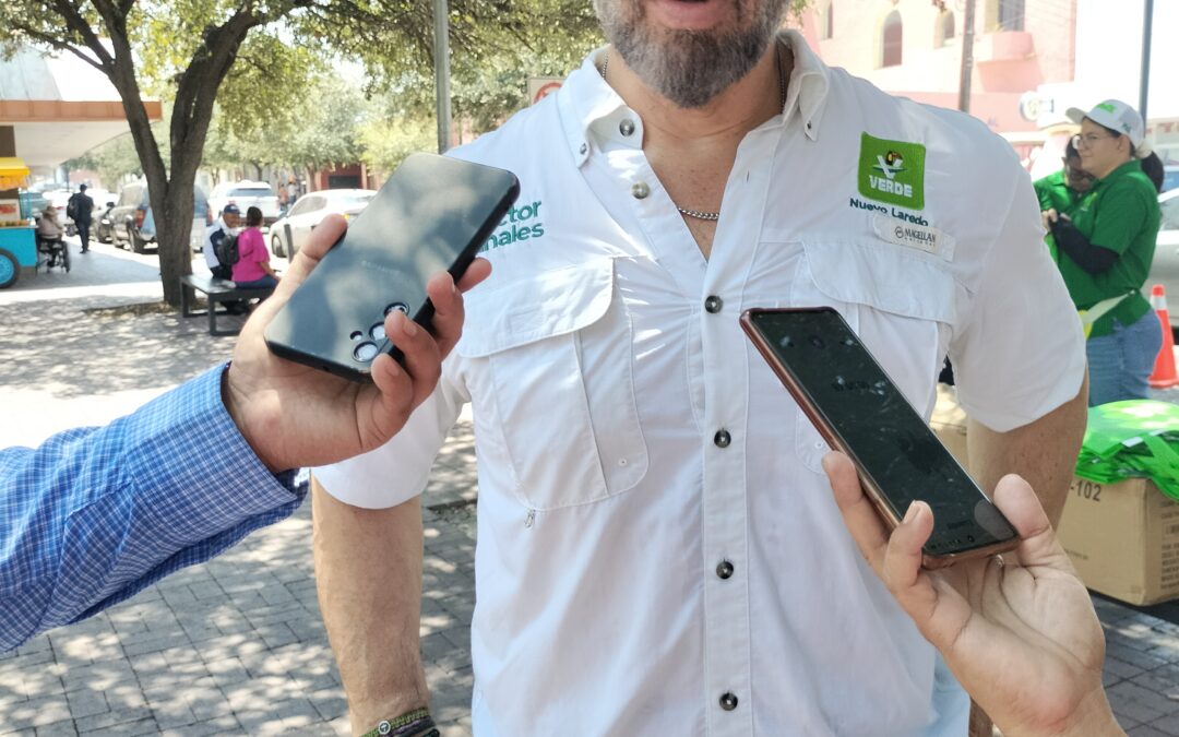 «Fuerte en Nuevo Laredo el PVEM»: Héctor Canales