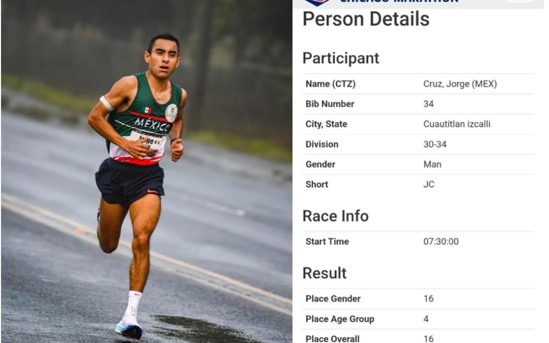 Rompe Jorge Luis Cruz Récord Mexicano de Maratón Tras 31 Años