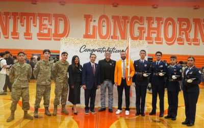 Impulsa Henry Cuella oportunidades para que estudiantes de Laredo ingresen a las academias militares de Estados Unidos