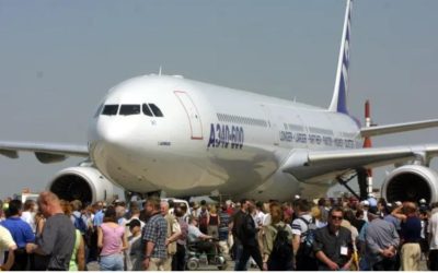 Apaga sus motores el gigante Airbus A340-600